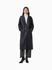 AllSaints Black Aire Coat - Image 7 of 9