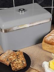 Swan Grey Retro Bread Bin - Image 4 of 7