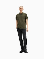 AllSaints Green Reform Short Sleeve Polo Shirt - Image 4 of 6