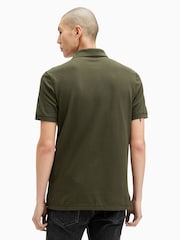 AllSaints Green Reform Short Sleeve Polo Shirt - Image 5 of 6