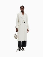 AllSaints White Mabel Coat - Image 1 of 9