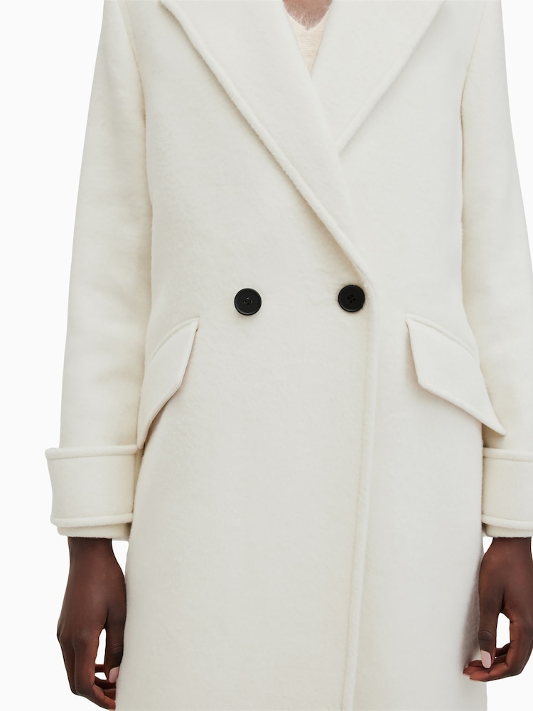 AllSaints White Mabel Coat - Image 2 of 9
