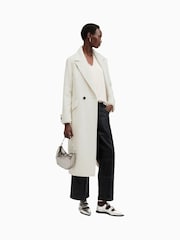 AllSaints White Mabel Coat - Image 3 of 9