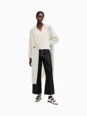 AllSaints White Mabel Coat - Image 4 of 9