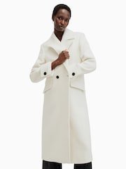 AllSaints White Mabel Coat - Image 5 of 9