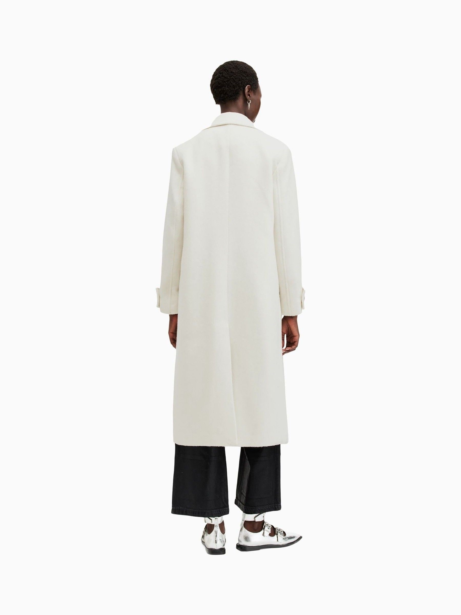 Buy AllSaints White Mabel Coat from Next USA