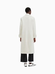 AllSaints White Mabel Coat - Image 8 of 9
