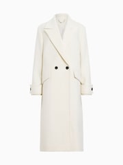 AllSaints White Mabel Coat - Image 9 of 9