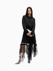 AllSaints Black Fern Emb Sweatshirt - Image 3 of 7