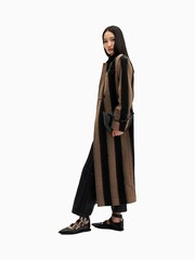 AllSaints Black James Stripe Coat - Image 4 of 7