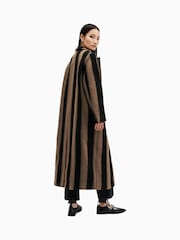AllSaints Black James Stripe Coat - Image 6 of 7