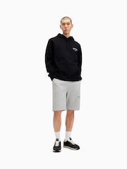 AllSaints Grey Underground 100% Cotton Sweat Shorts - Image 4 of 9