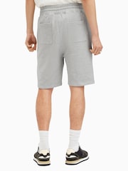 AllSaints Grey Underground 100% Cotton Sweat Shorts - Image 7 of 9