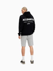 AllSaints Grey Underground 100% Cotton Sweat Shorts - Image 8 of 9