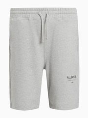 AllSaints Grey Underground 100% Cotton Sweat Shorts - Image 9 of 9