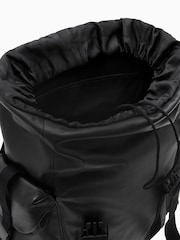 AllSaints Black 100% Cotton Mars Leather Backpack - Image 4 of 8
