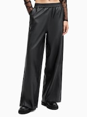 AllSaints Black Aspen Trousers - Image 2 of 7