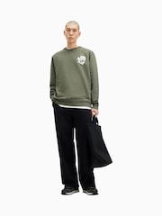 AllSaints Green Orlando Crew Sweatshirt - Image 3 of 8