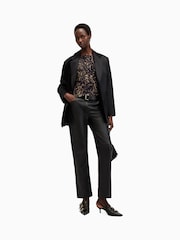 AllSaints Leopard Print Edana Mesh Top - Imagen 4 de 6