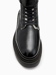 AllSaints Black Zoe Shearling Boots - Image 4 of 5