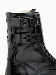 AllSaints Black Zoe Shearling Boots - Image 5 of 5