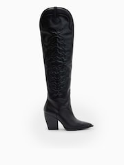 AllSaints Black Roxanne Boots - Image 3 of 7