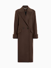 AllSaints Brown Mabel Coat - Image 8 of 8