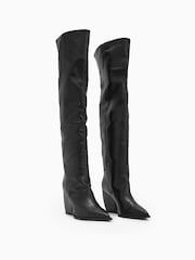 AllSaints Black Reina Boots - Image 2 of 7
