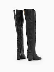 AllSaints Black Reina Boots - Image 3 of 7