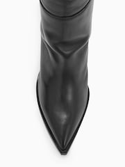 AllSaints Black Reina Boots - Image 6 of 7