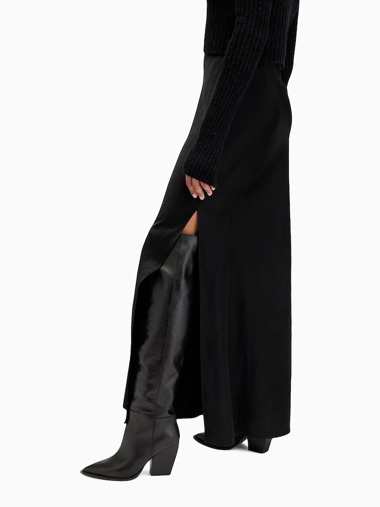 AllSaints Black Reina Boots - Image 7 of 7
