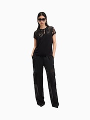 Negro - AllSaints Anna Snake Print T-Shirt - Imagen 3 de 7