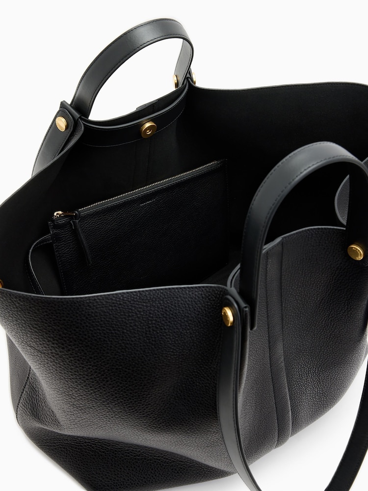 AllSaints Black Allington Tote Bag - Image 2 of 7