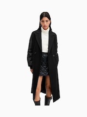 AllSaints Black Paulah Coat - Image 6 of 9