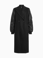 AllSaints Black Paulah Coat - Image 9 of 9