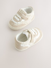 Neutral Embroidery Baby Trainers (0-24mths) - Image 3 of 5