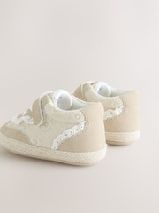 Neutral Embroidery Baby Trainers (0-24mths) - Image 4 of 5