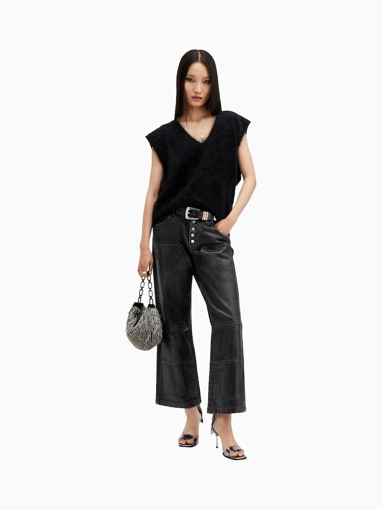 AllSaints Black Tay Carpenter Jeans - Image 1 of 8