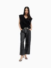 AllSaints Black Tay Carpenter Jeans - Image 4 of 8