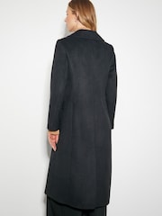 Monsoon Black Fleur Military Longline Coat - Image 3 of 5