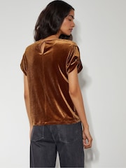 Monsoon Natural Viv Velvet T-Shirt - Image 4 of 4