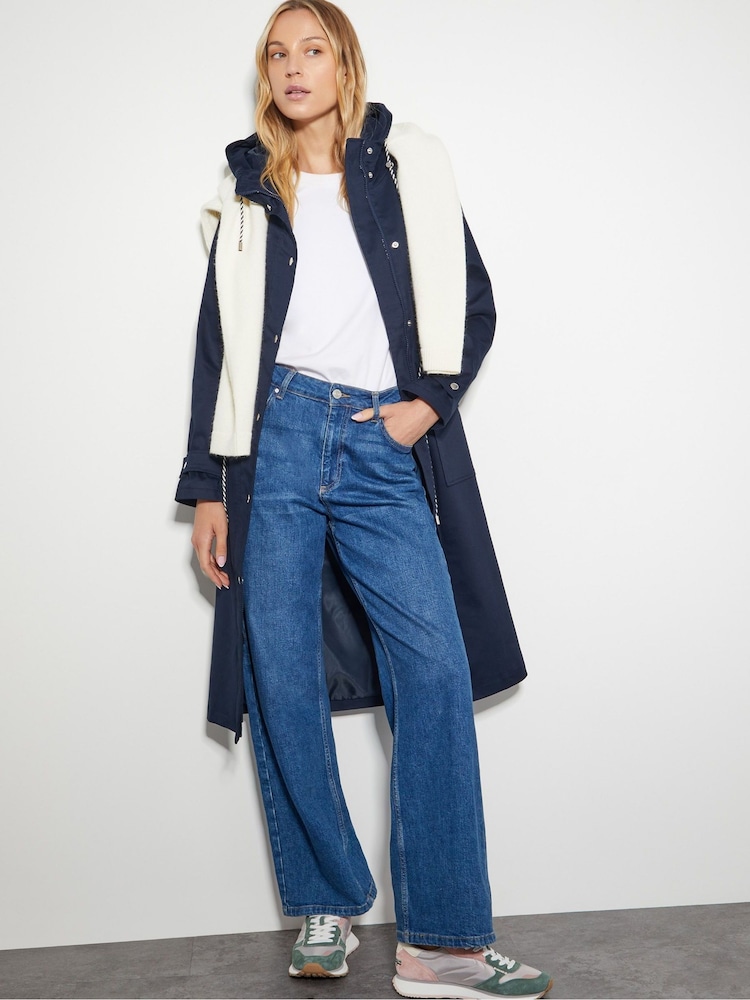 Monsoon Blue Rory Rain Coat - Image 2 of 4
