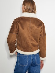 Monsoon Natural Jojo Reversible Faux Shearling Jacket - Image 7 of 9