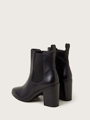Monsoon Black Libby Leather Block Heels - Image 4 of 4