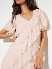 Monsoon Pink Renata Ruffle Maxi Dress - Image 2 of 5
