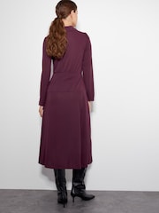 Monsoon Red Jersey Shirt Dress - Image 3 of 6