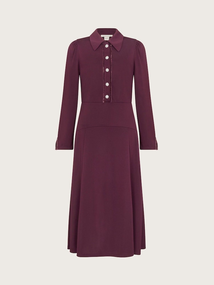 Monsoon Red Jersey Shirt Dress - Image 6 of 6