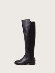 Monsoon Black Una Leather Knee High Boots - Image 1 of 3