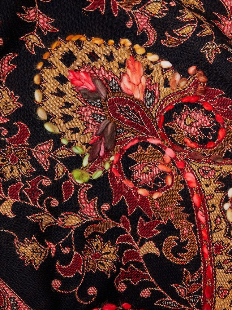 Monsoon Red Jade Large Paisley Scarf - Image 1 of 2