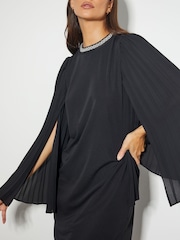 Monsoon Black Jaye Jewel Collar Tunic Dress - Image 4 of 5